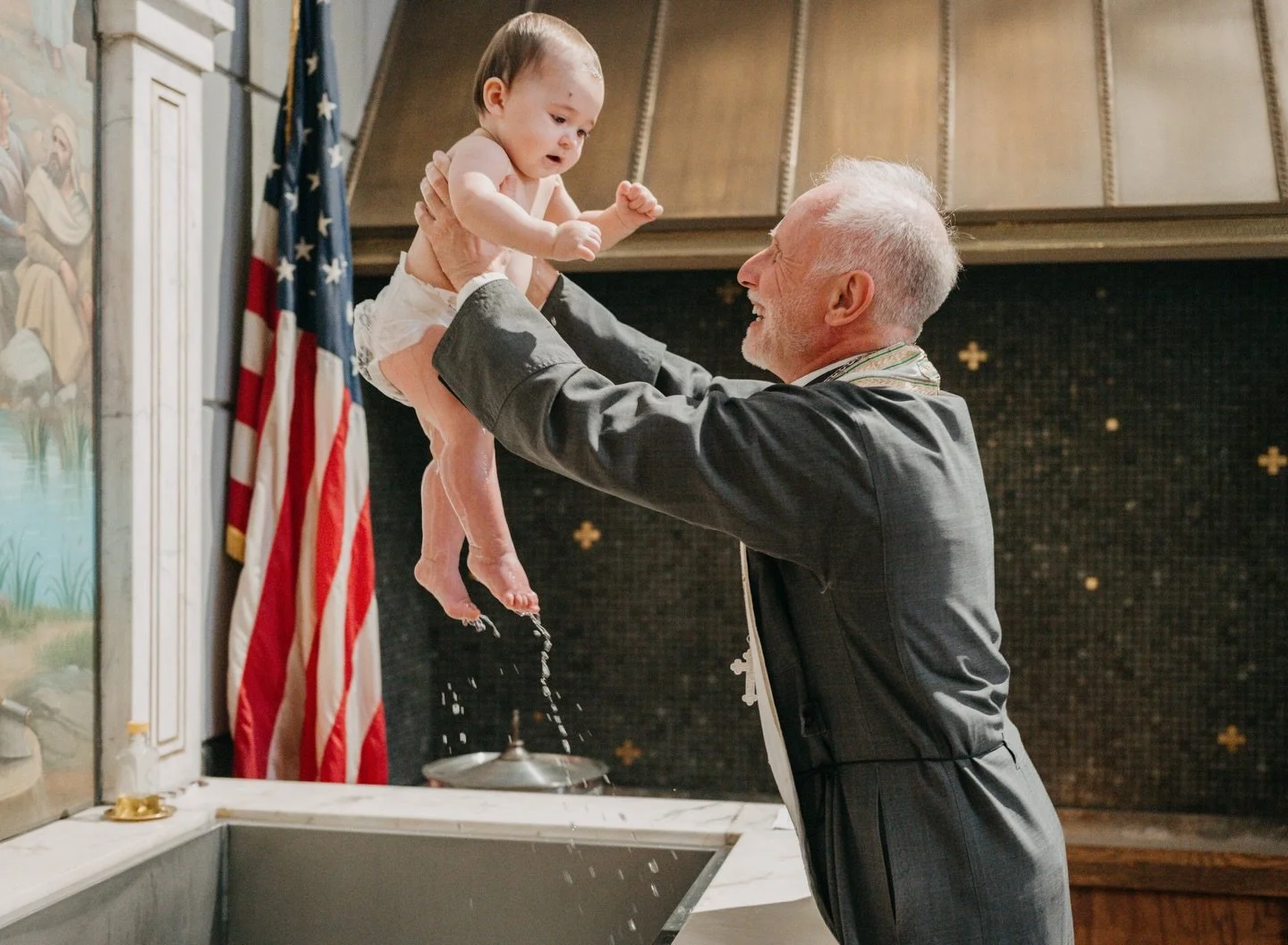 Photographed my first Orthodox baptism a few weeks ago and it was my final client shoot of 2025! Going into it, I did not know that there were so many components involved when photographing a baptism at an Eastern Orthodox church. From the immersion 