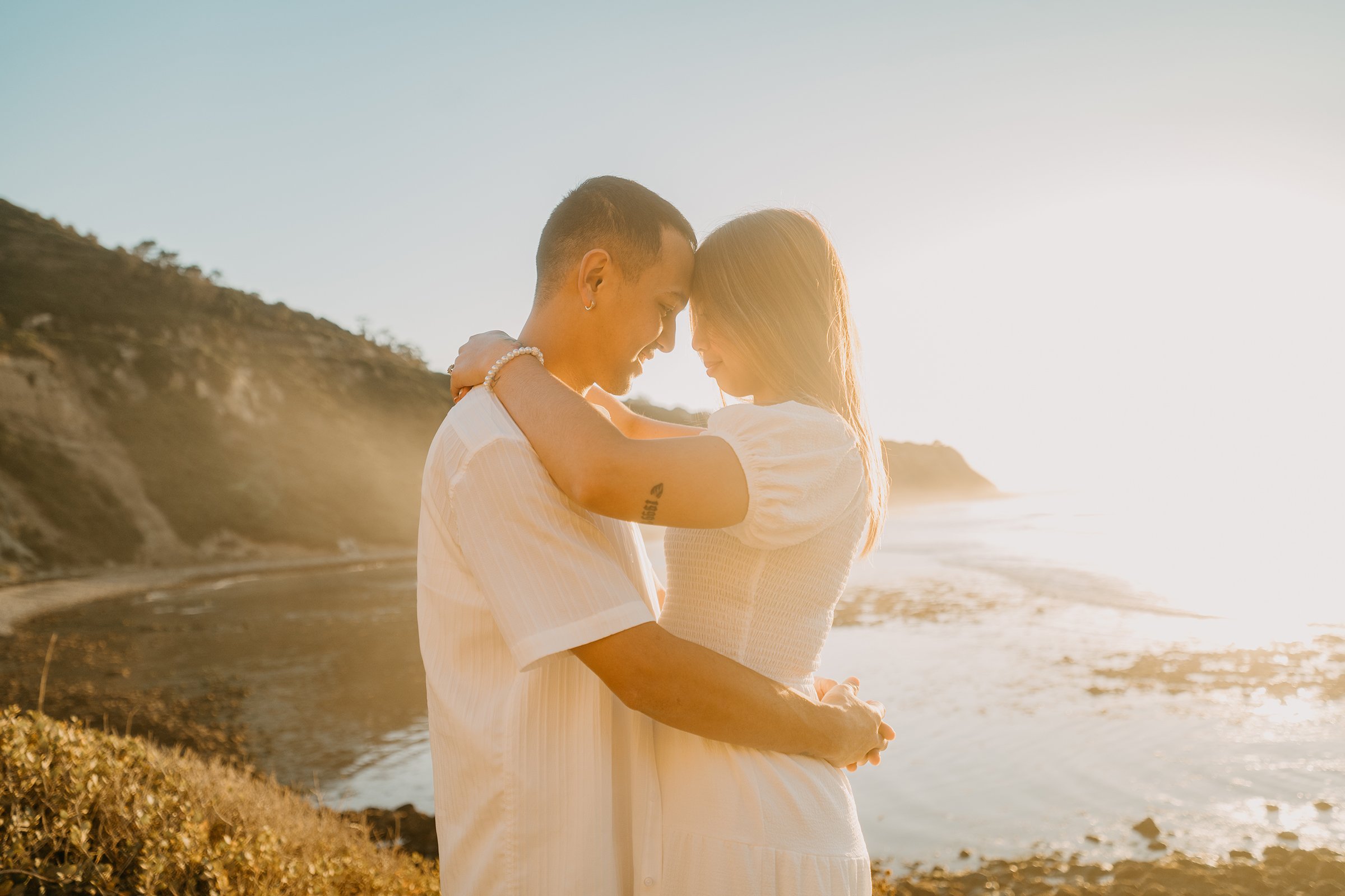 Dreamy Sunset Engagement Photos at Bluff Cove | Palos Verdes Estates