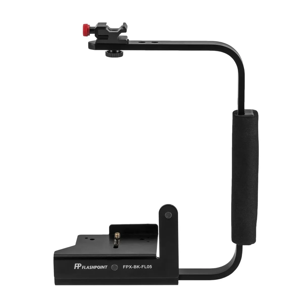 Flashpoint rotating camera bracket with flash for vertical and horizontal shooting