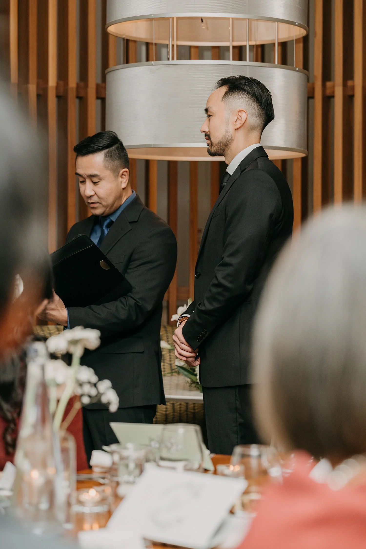 Wedding ceremony at Mildred's Temple Kitchen restaurant Toronto