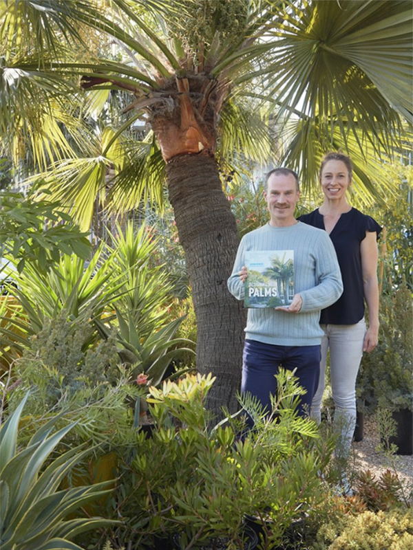 Jason with Caitlin Atkinson, the photographer of Designing with Palms
