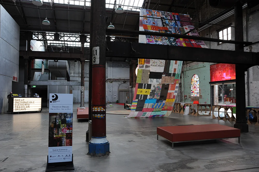 Sarah Goffman, Trashcan Dreams, 2010, curator Bec Dean, Performance Space, Sydney (photo: Garth Knight)