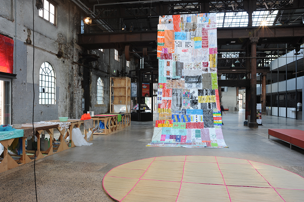 Sarah Goffman, Trashcan Dreams, 2010, curator Bec Dean, Performance Space, Sydney (photo: Garth Knight)