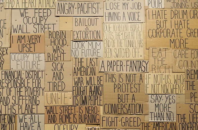 Sarah Goffman, Occupy Sydney, 2012, Everything Falls Apart, curator Mark Feary, Artspace, Sydney