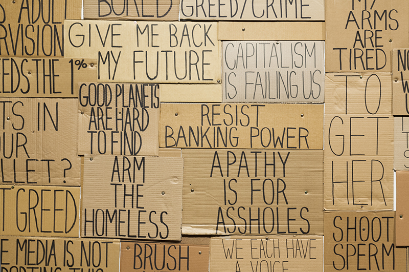 Sarah Goffman, Occupy Sydney, 2012, Everything Falls Apart, curator Mark Feary, Artspace, Sydney