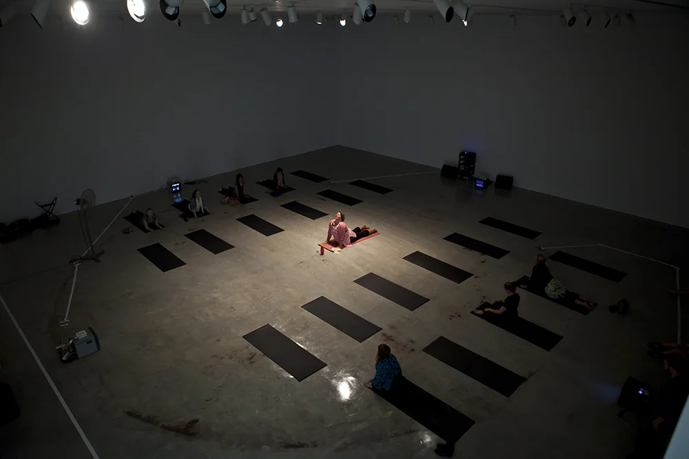 Sarah Goffman, Oki-do Yoga, 2013, Workout, curator Anna Davis, Museum of Contemporary Art, Sydney