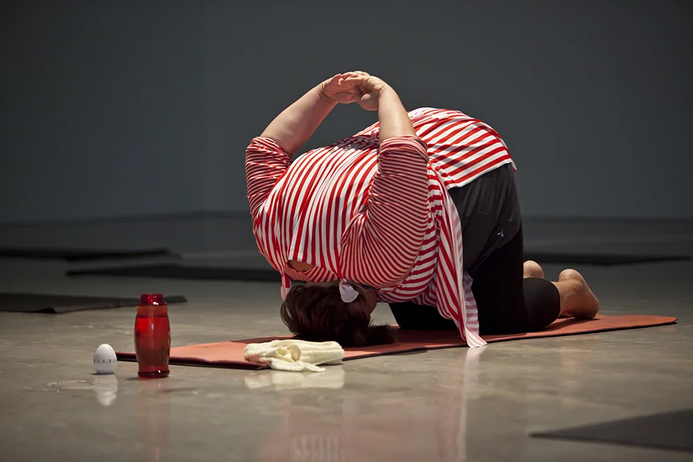 Sarah Goffman, Oki-do Yoga, 2013, Workout, curator Anna Davis, Museum of Contemporary Art, Sydney