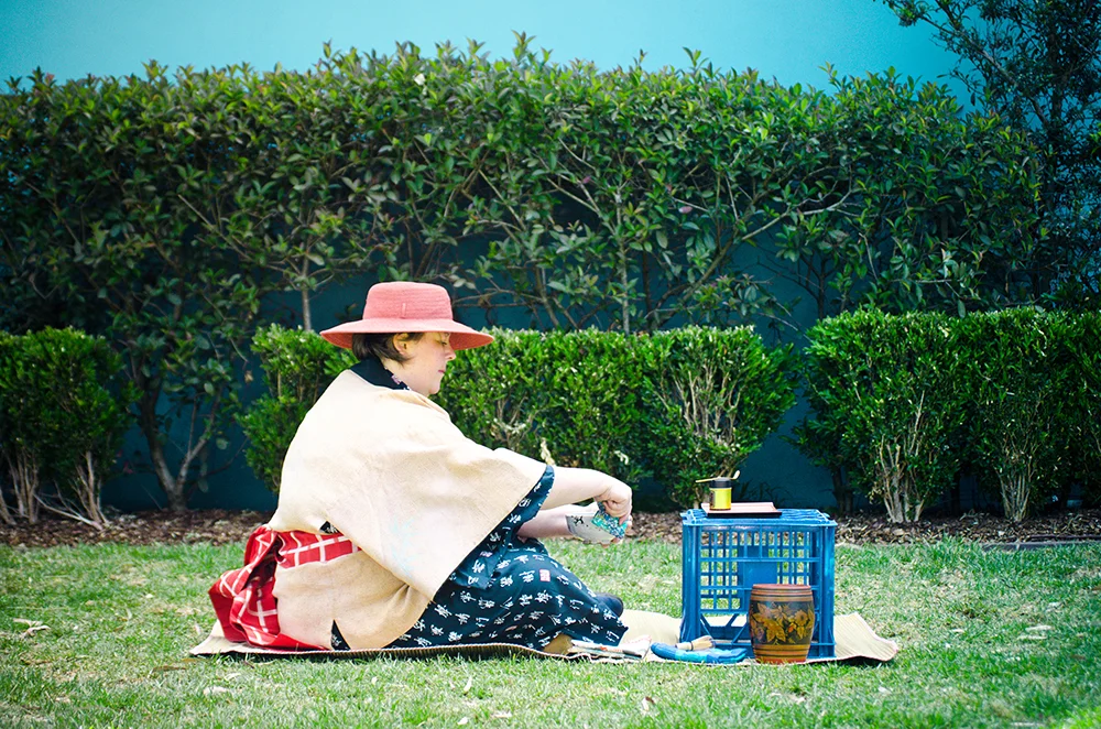 Sarah Goffman, Wabi-Sabi Afternoon Tea, 2013, Micro Parks, Sydney Festival, co-ordinated by Performance Space, Sydney