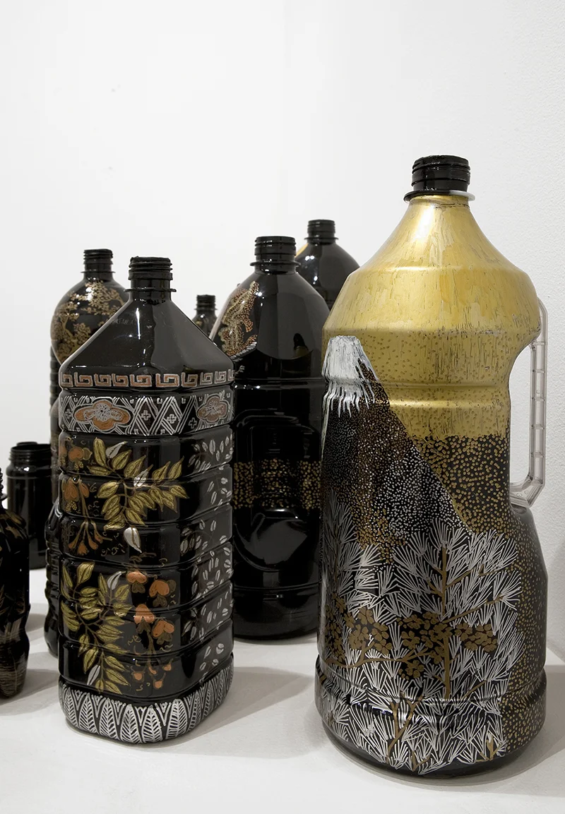 Sarah Goffman, Black and Gold, 2012 in JANIS II, 2013, Mclemoi Gallery, Sydney (photo: Jessica Maurer)
