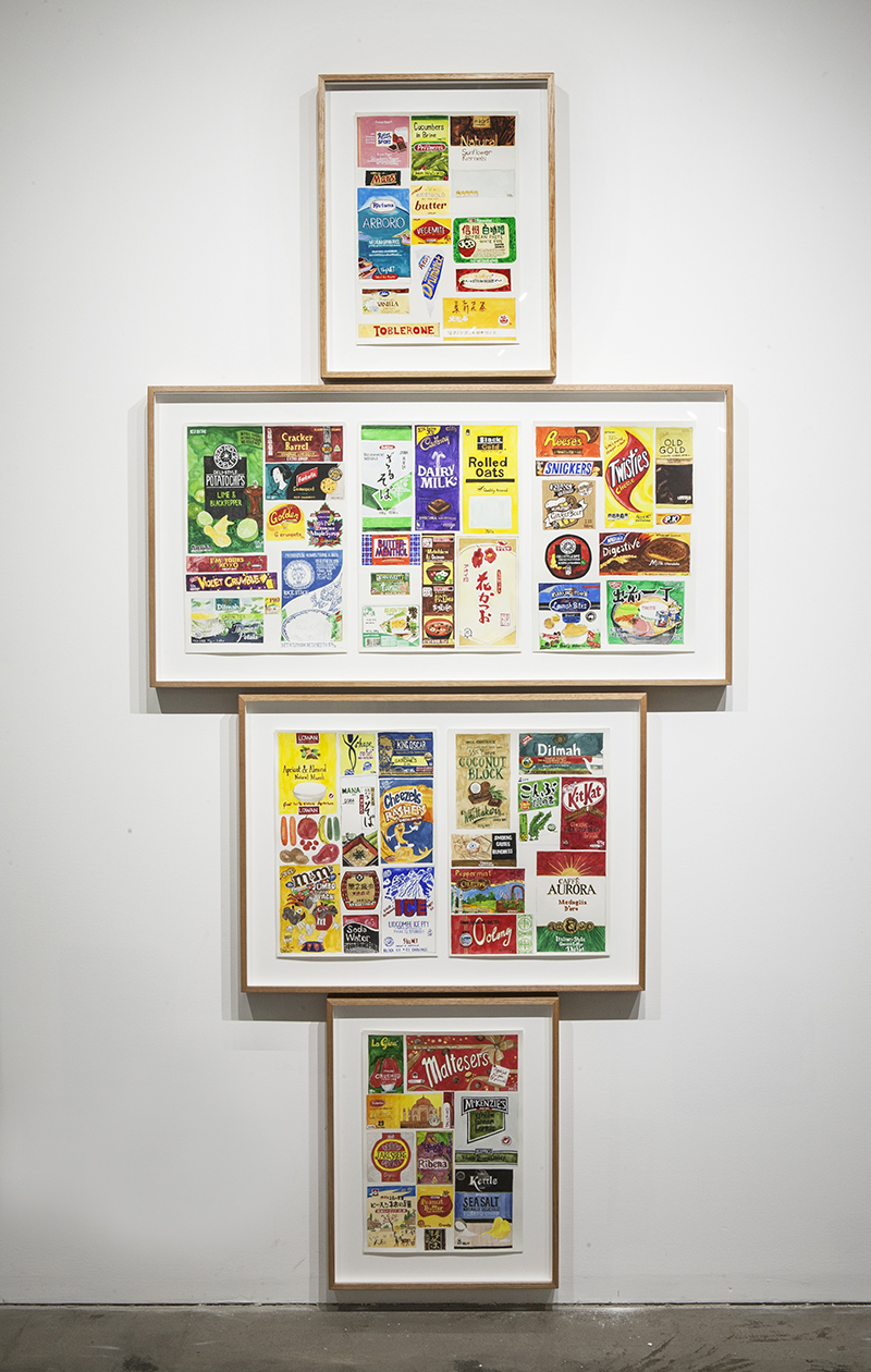 Sarah Goffman, Seven days of packaging, 2013 in JANIS II, 2013, Mclemoi Gallery, Sydney (photo: Jessica Maurer)