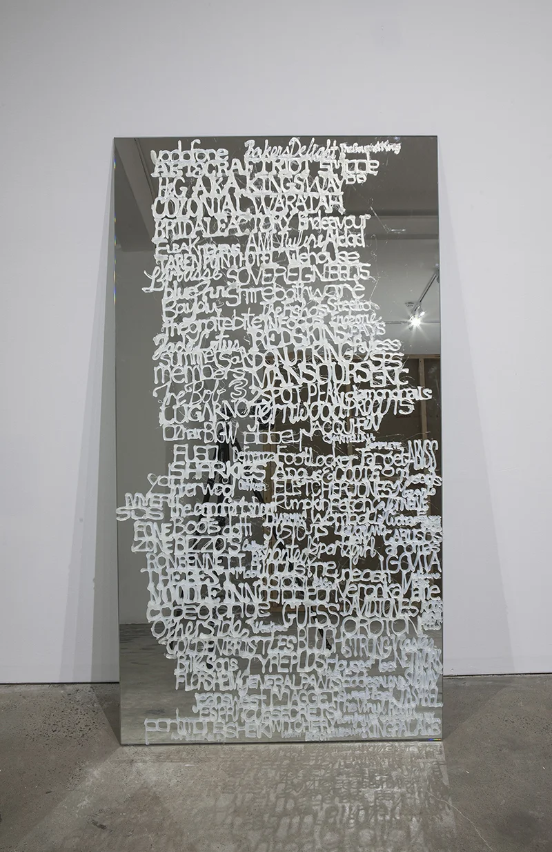 Sarah Goffman, Small Mall part 1, 2013 in JANIS II, 2013, Mclemoi Gallery, Sydney (photo: Jessica Maurer)