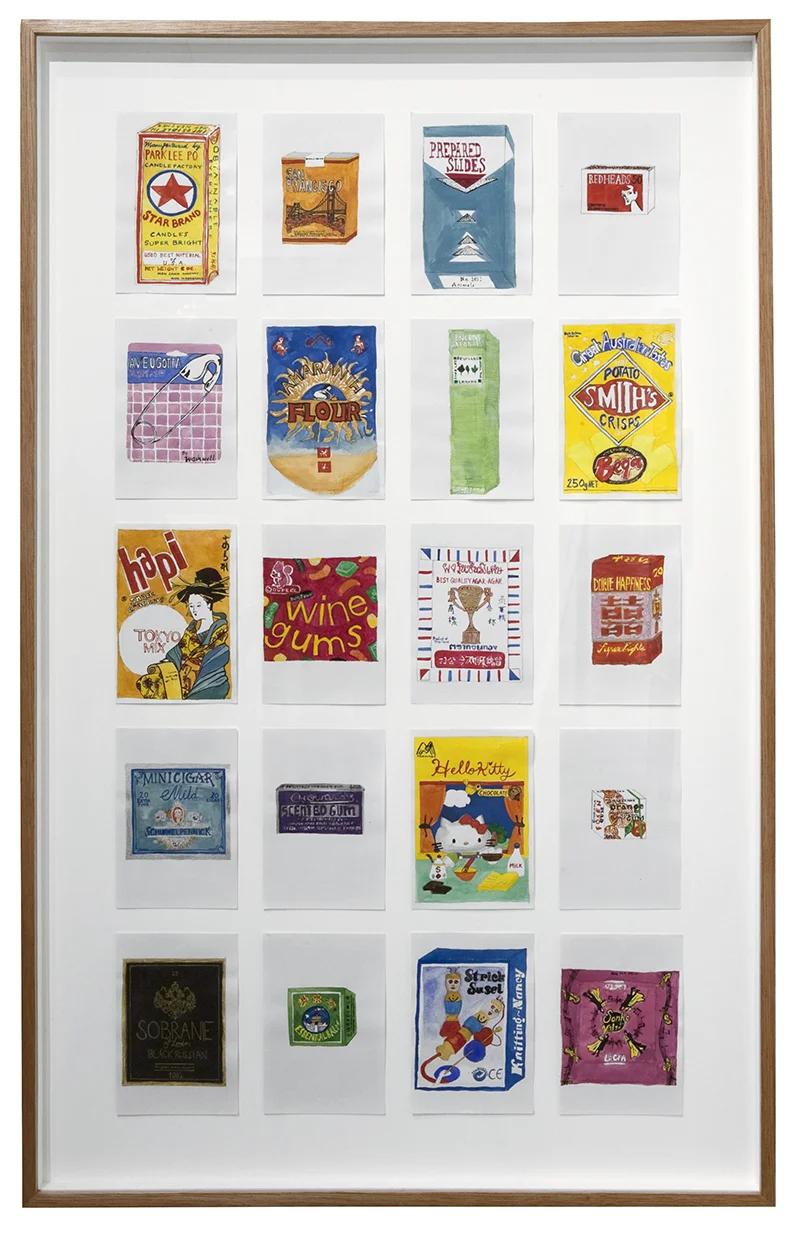Sarah Goffman, Packaging Copies, 2006 in JANIS II, 2013, Mclemoi Gallery, Sydney (photo: Jessica Maurer)