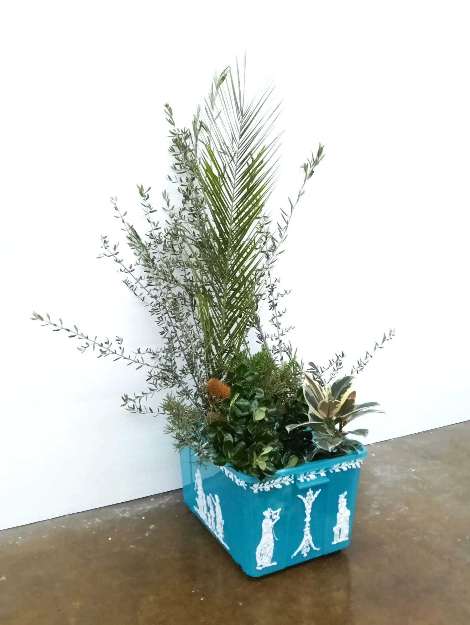 Sarah Goffman, After Wedgwood 2025, found plastic, hot glue, 560 x 420 x 320 mm