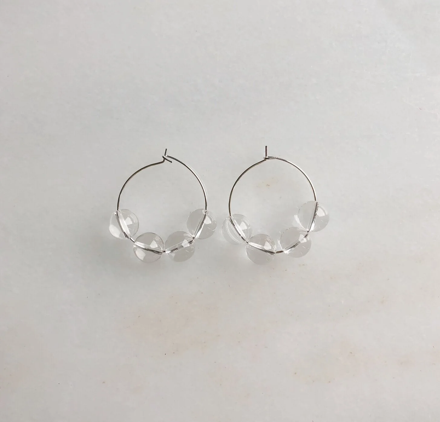 Quartz Hoop Earrings | SEA + PATTERN