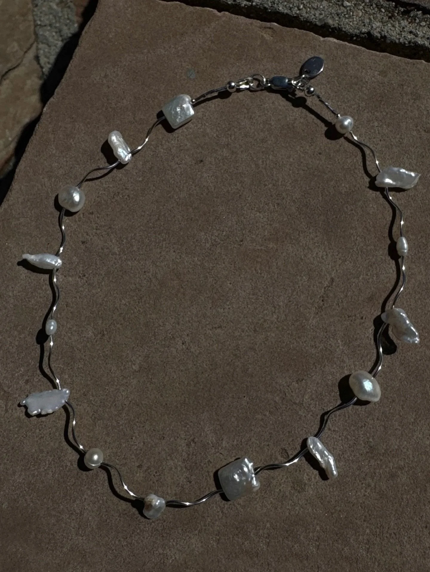 S+P pearl sequence necklace 〰️