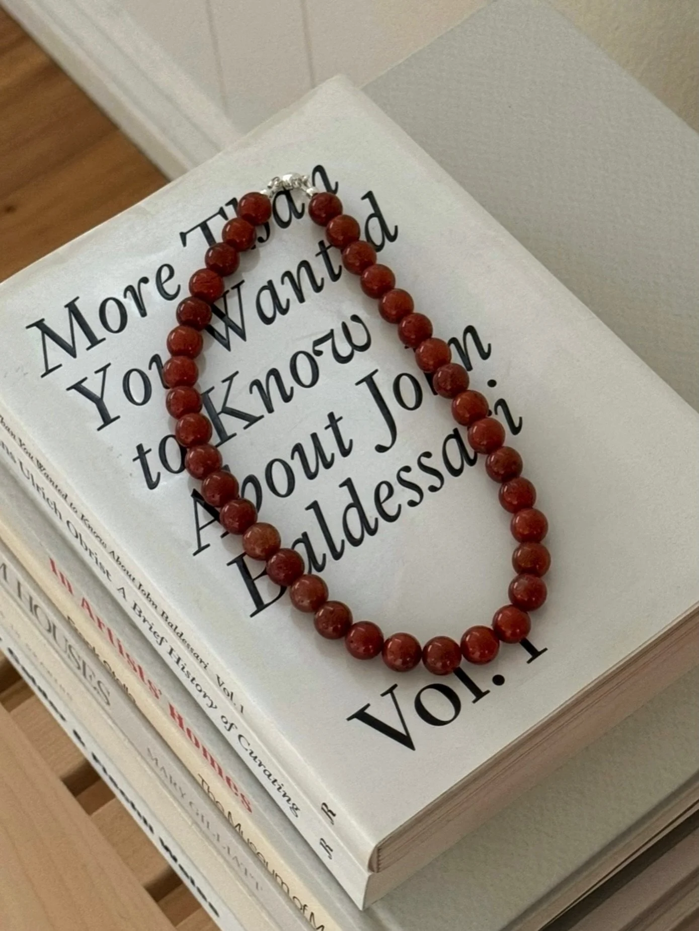 S+P short red jasper necklace 〰️