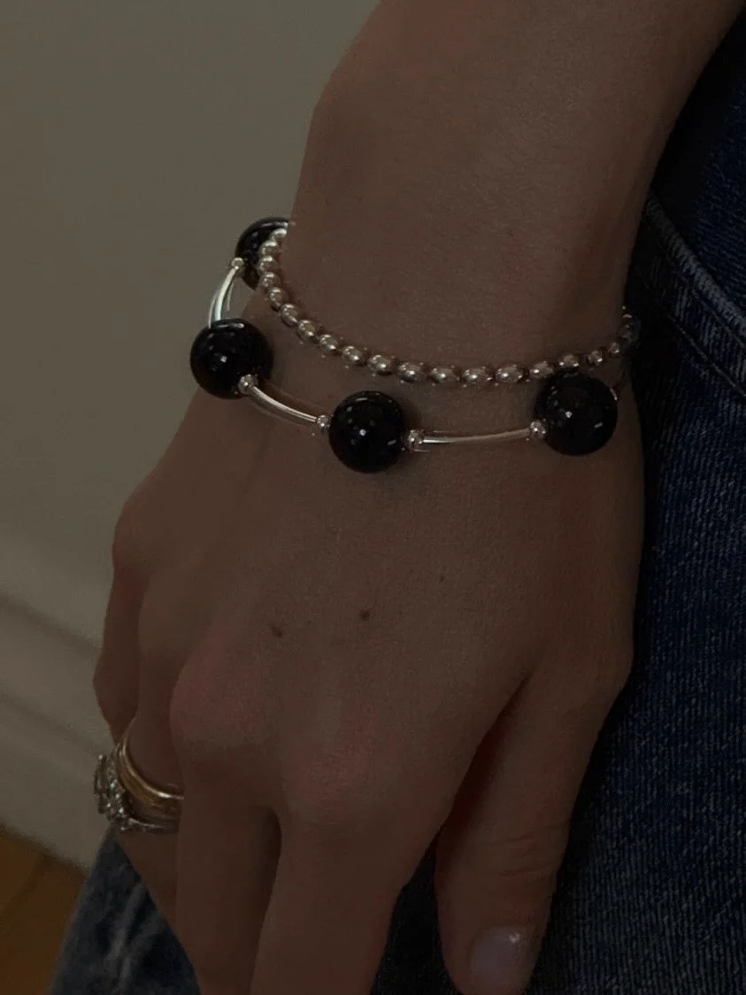 New S+P arc onyx bracelet 〰️ online now