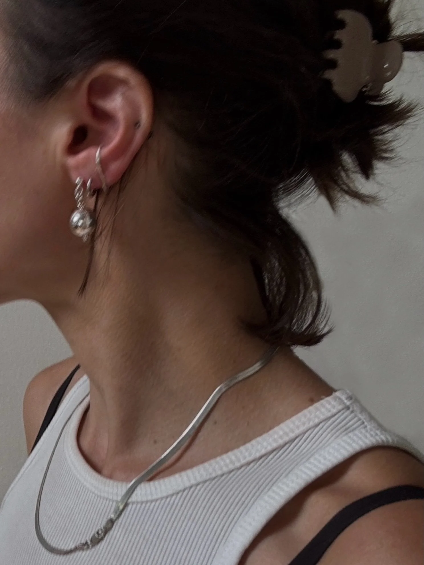 Wearing the S+P sterling orb drop earrings - online now ✨