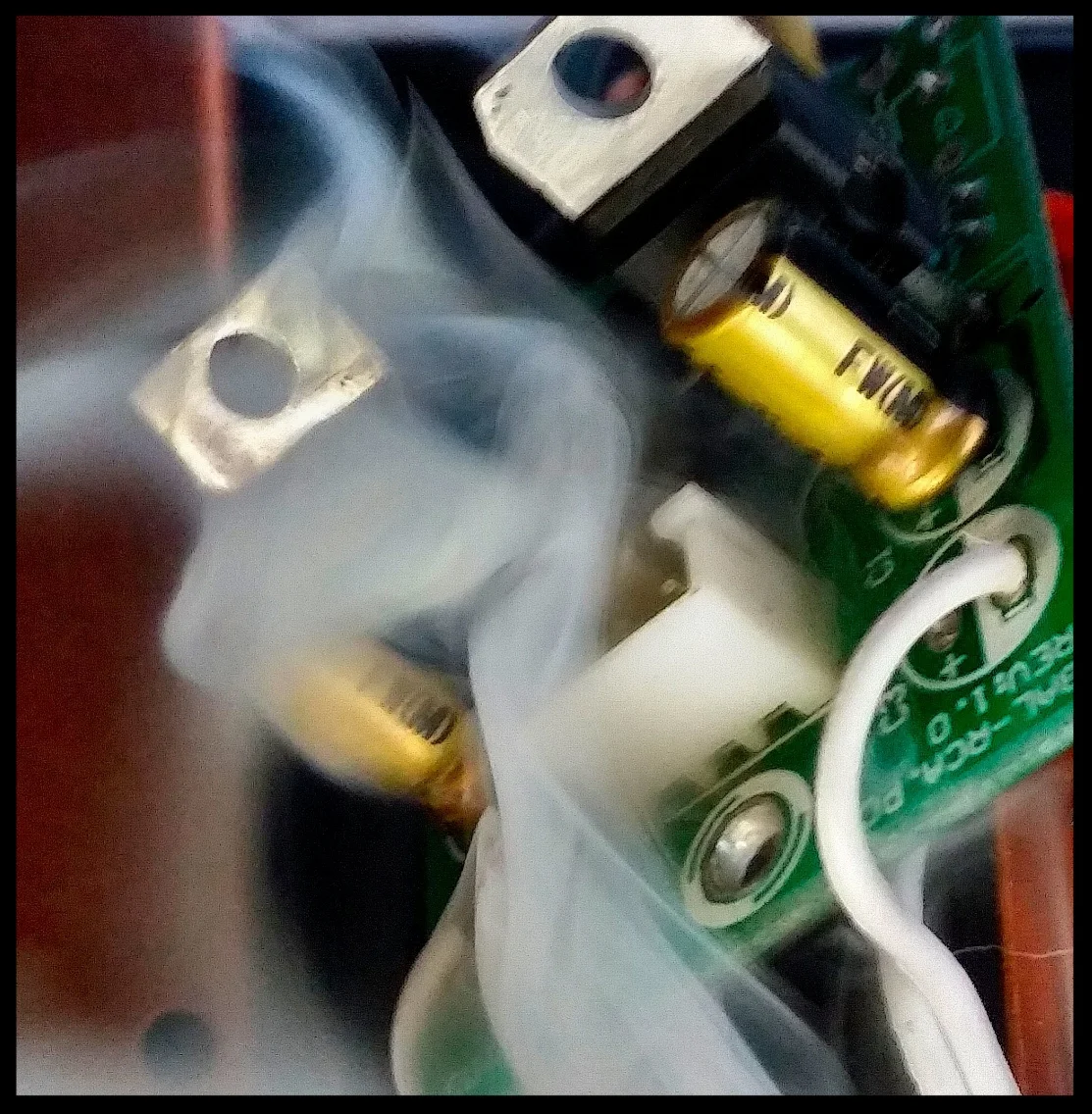 Yay! The NAD has started smoking; time for a new amplifier!