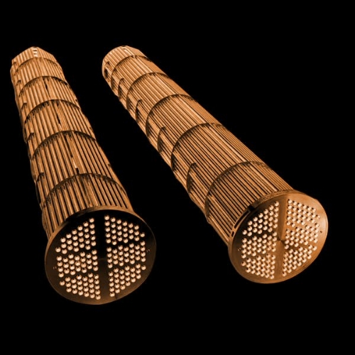 Shell and tube condensers, without the shells.