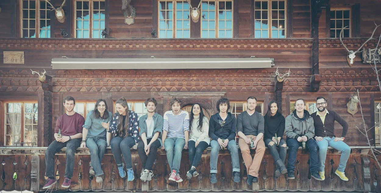Quiet Island Session - band and team group photo