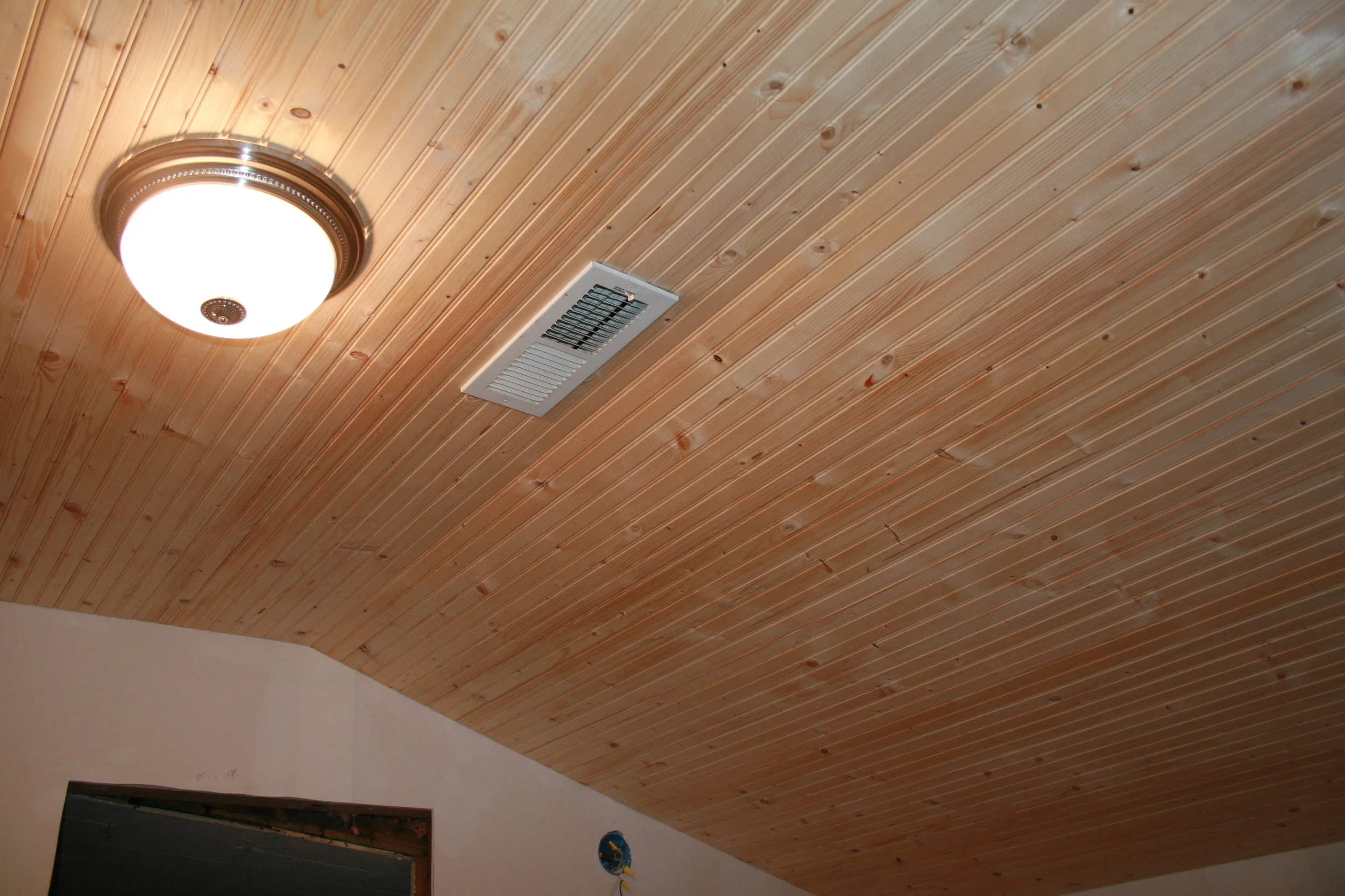 Bead board ceiling 