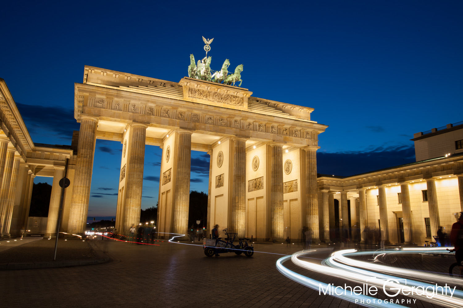 Brandenburg Gate by Night, Berlin, Germany