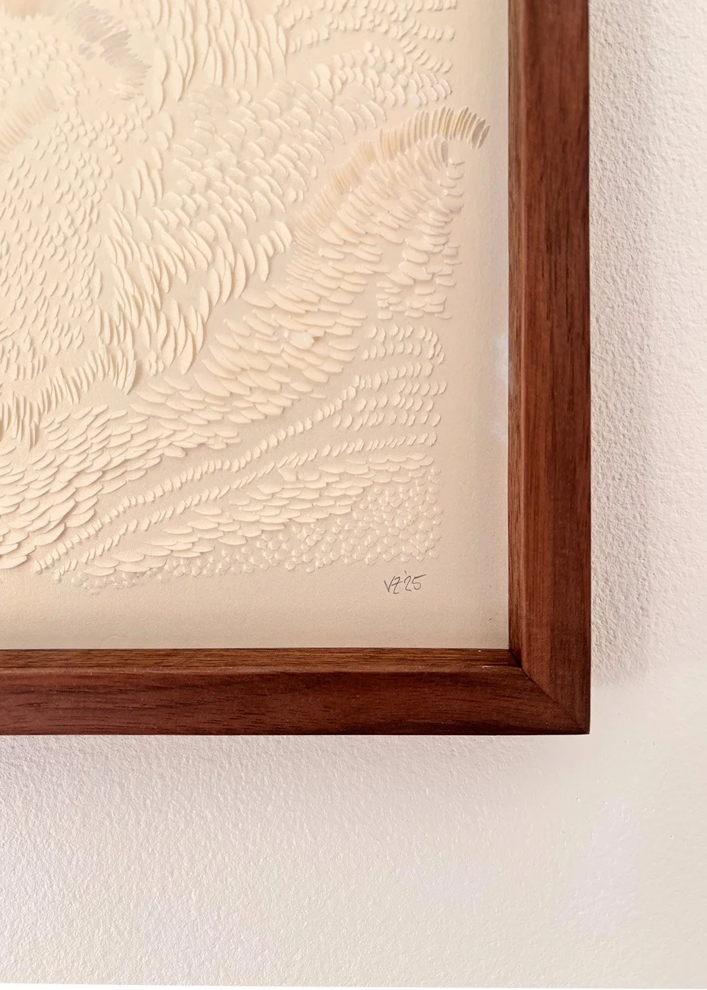 Paper landscape
A4 framed, wallnut
Museum glas