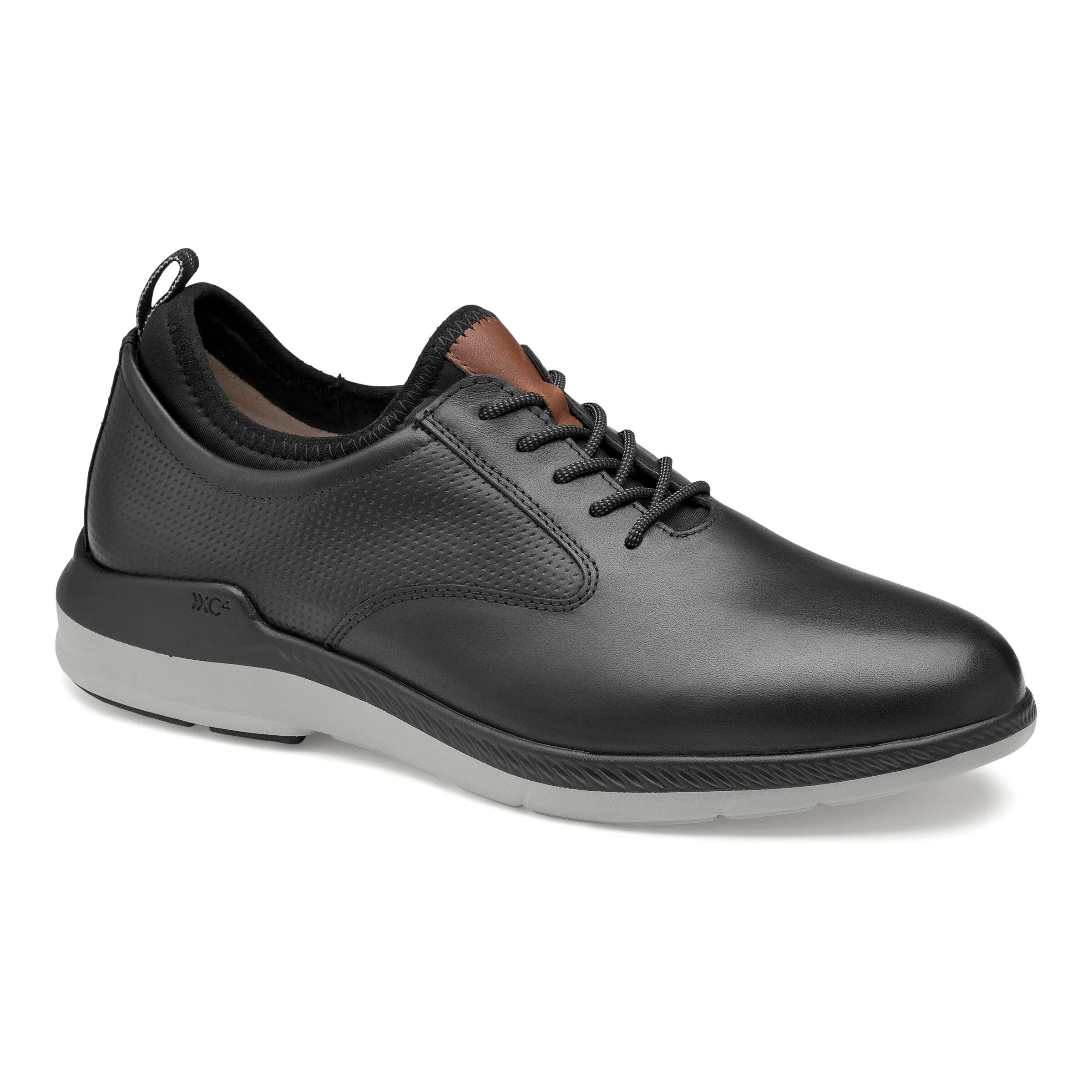 J & M Lancer Plain Toe Black