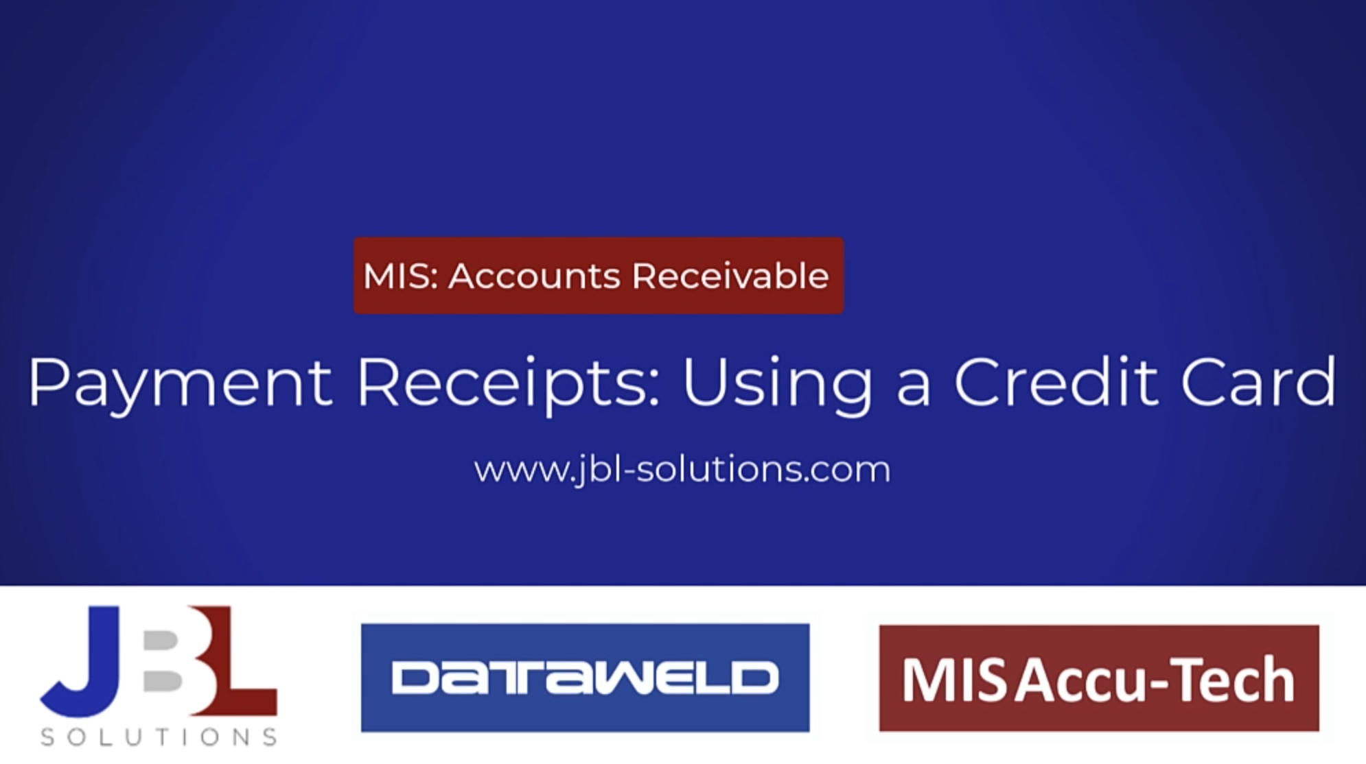 JBL-Solutions-MIS-Payment Receipts-Using a Credit Card