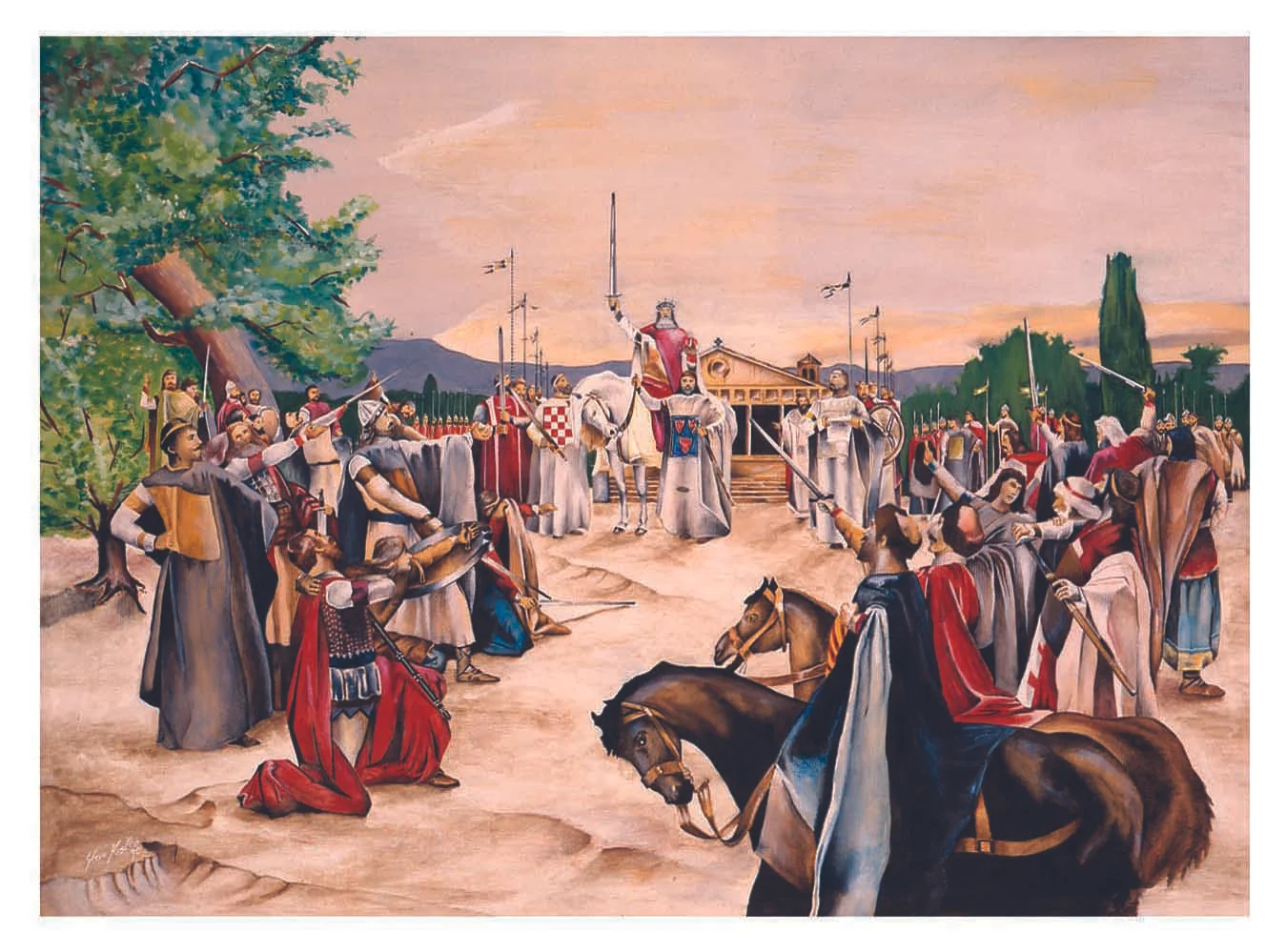"Crowning of King Tomislav" - Print