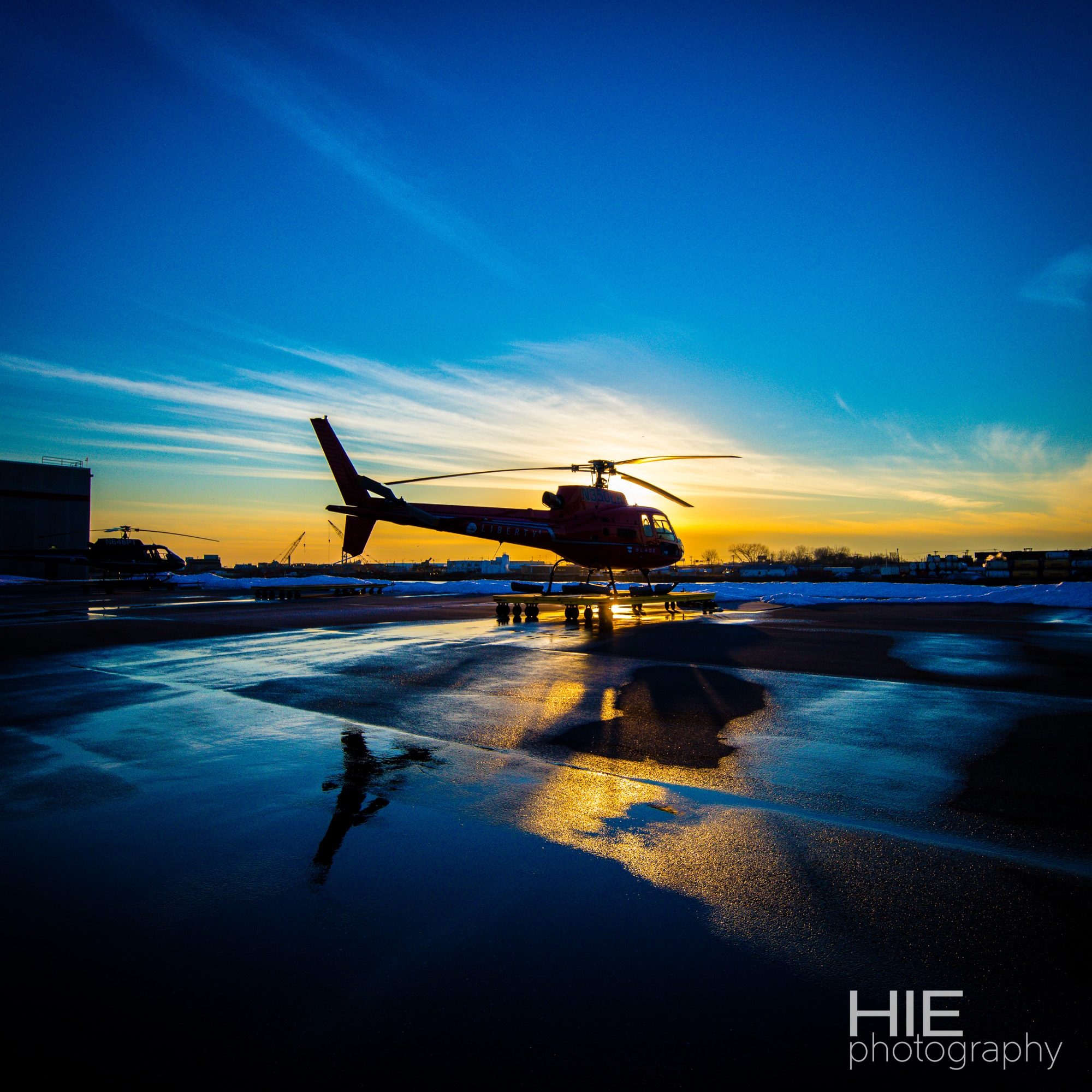 Helicopter ride around New York City