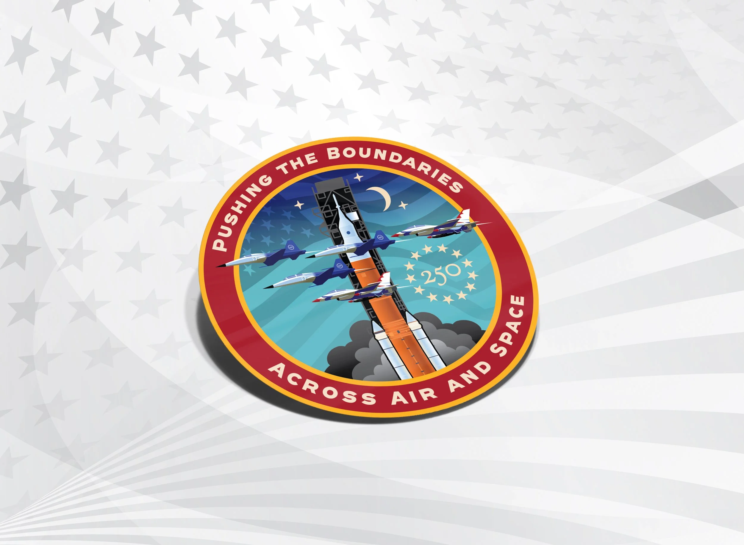 Artemis II Flyover Sticker