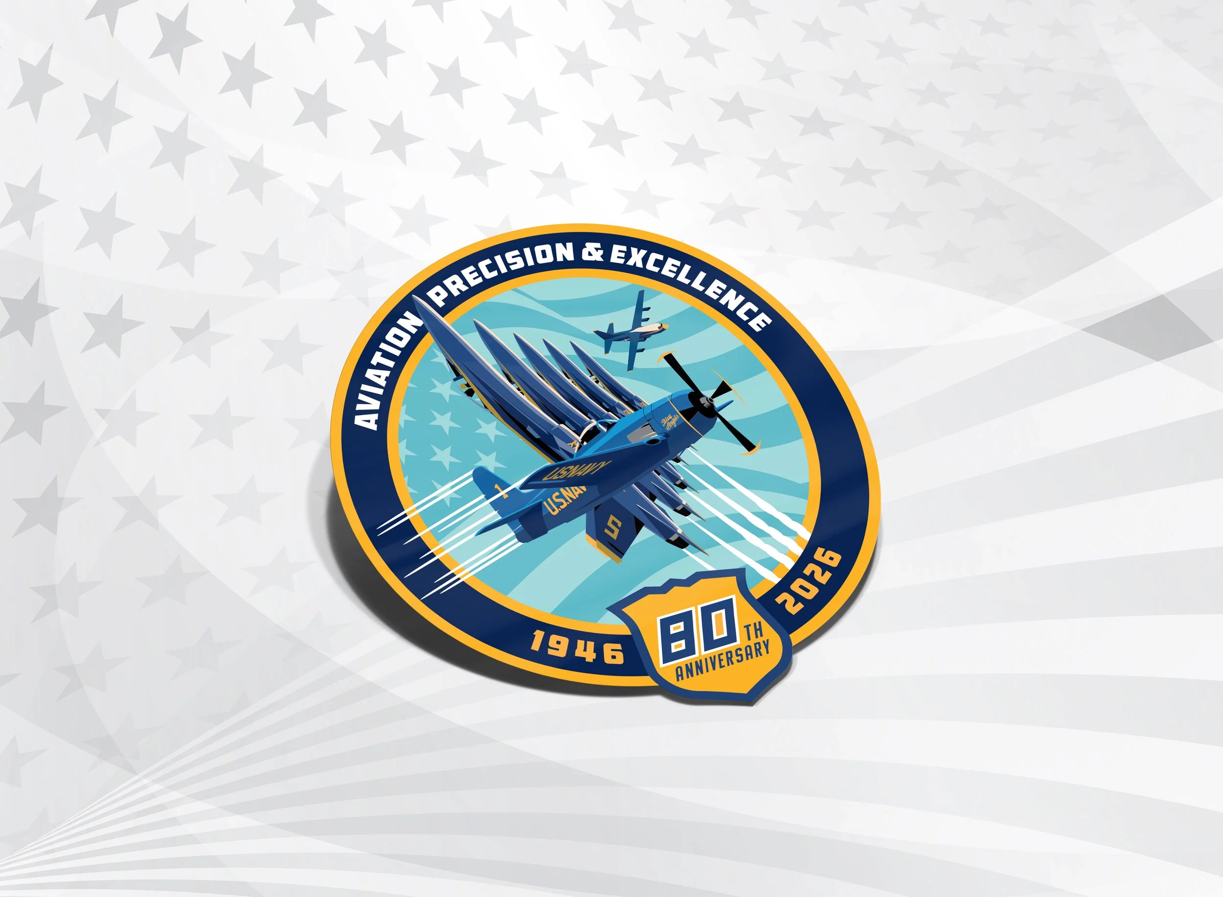 Blue Angels 80th Anniversary Sticker