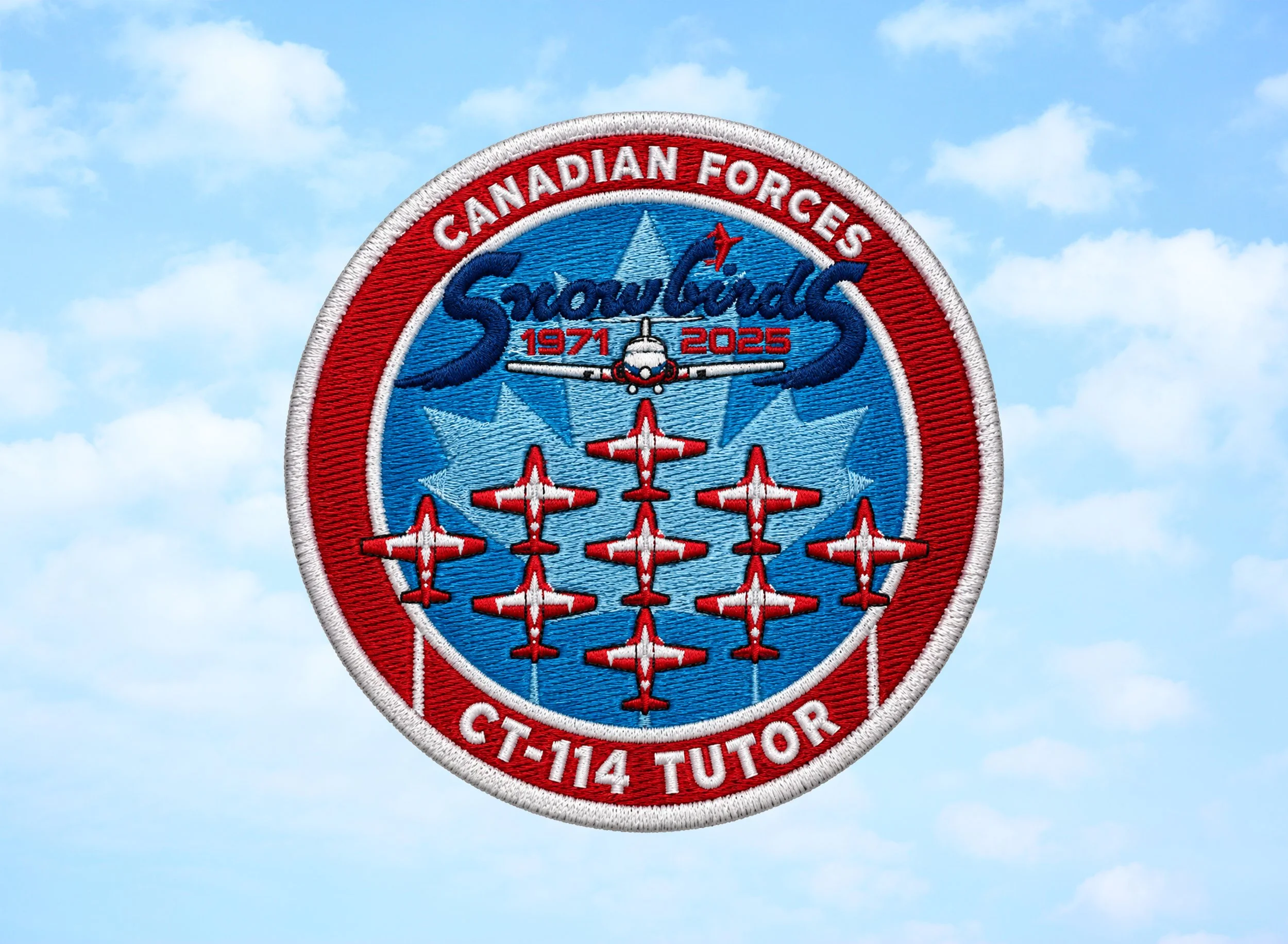 Canadian Forces Snowbirds Maple Leaf Patch