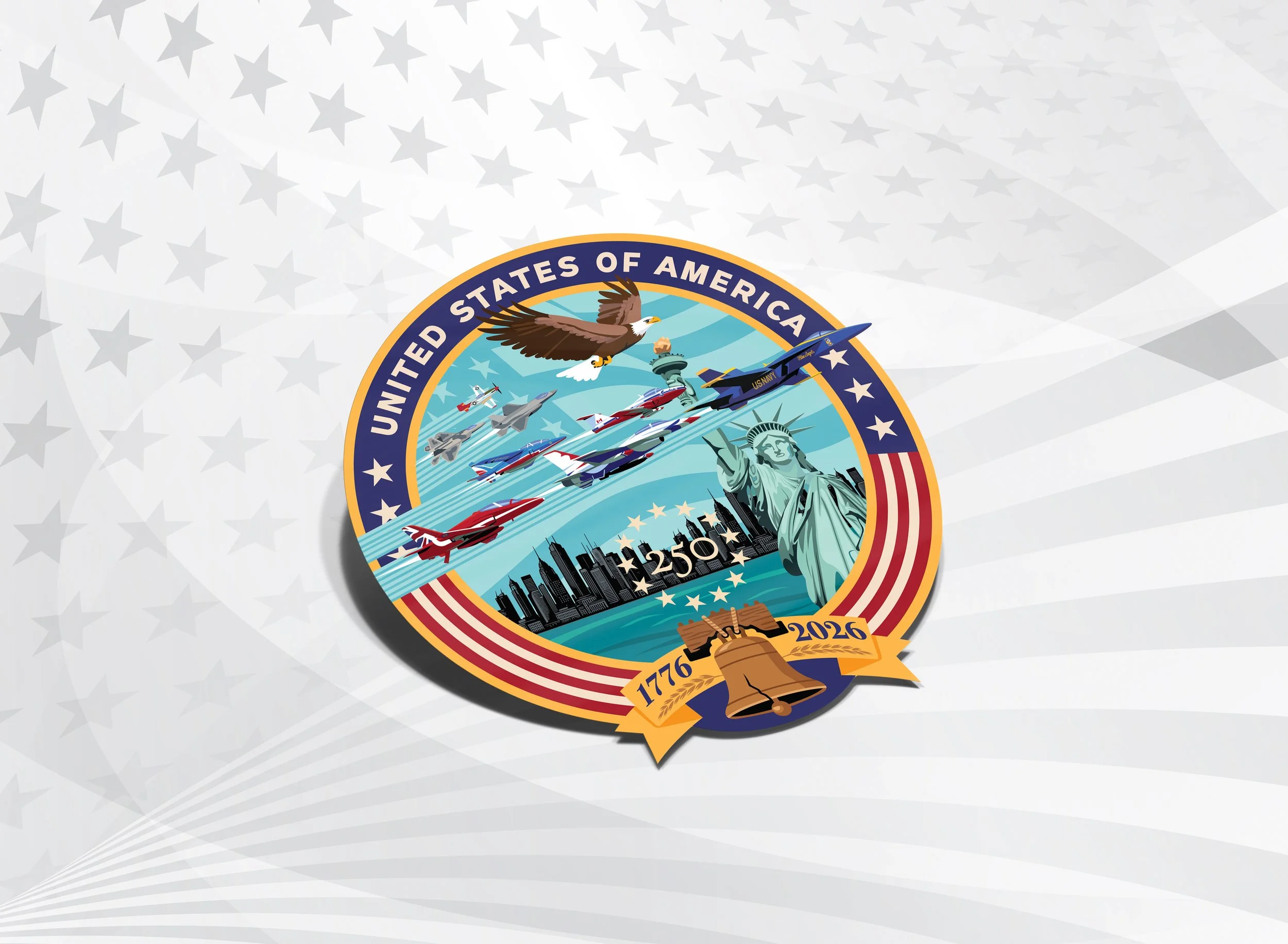 International Aerial Review Flyover Sticker