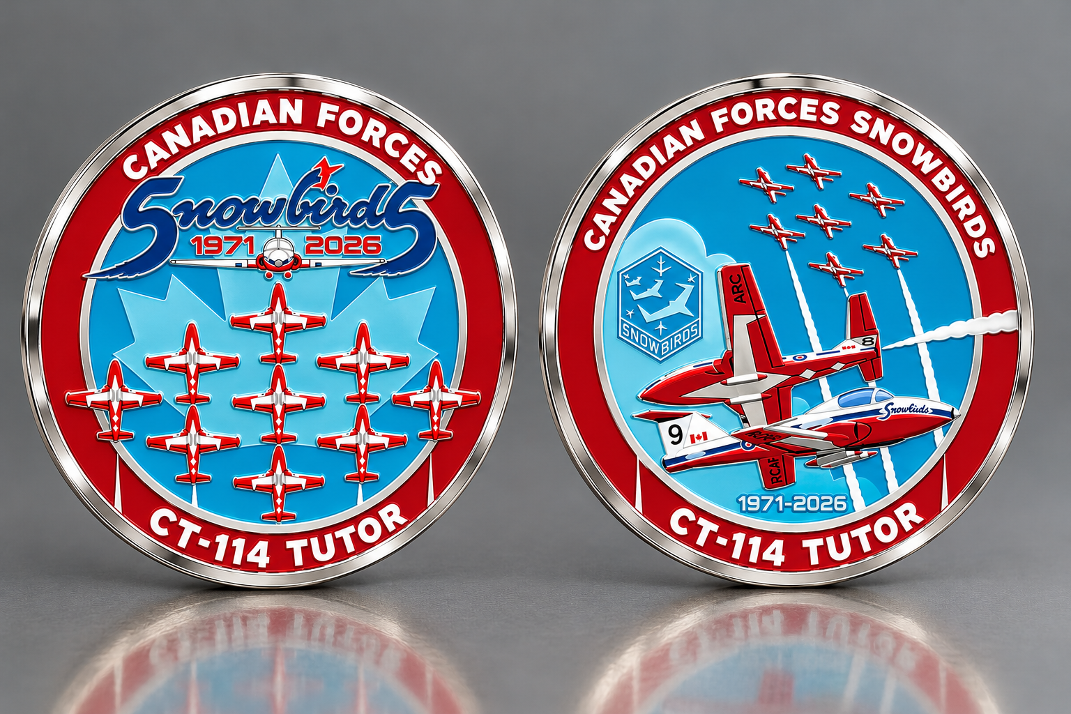 Canadian Forces Snowbirds CT-114 Tutor Challenge Coin