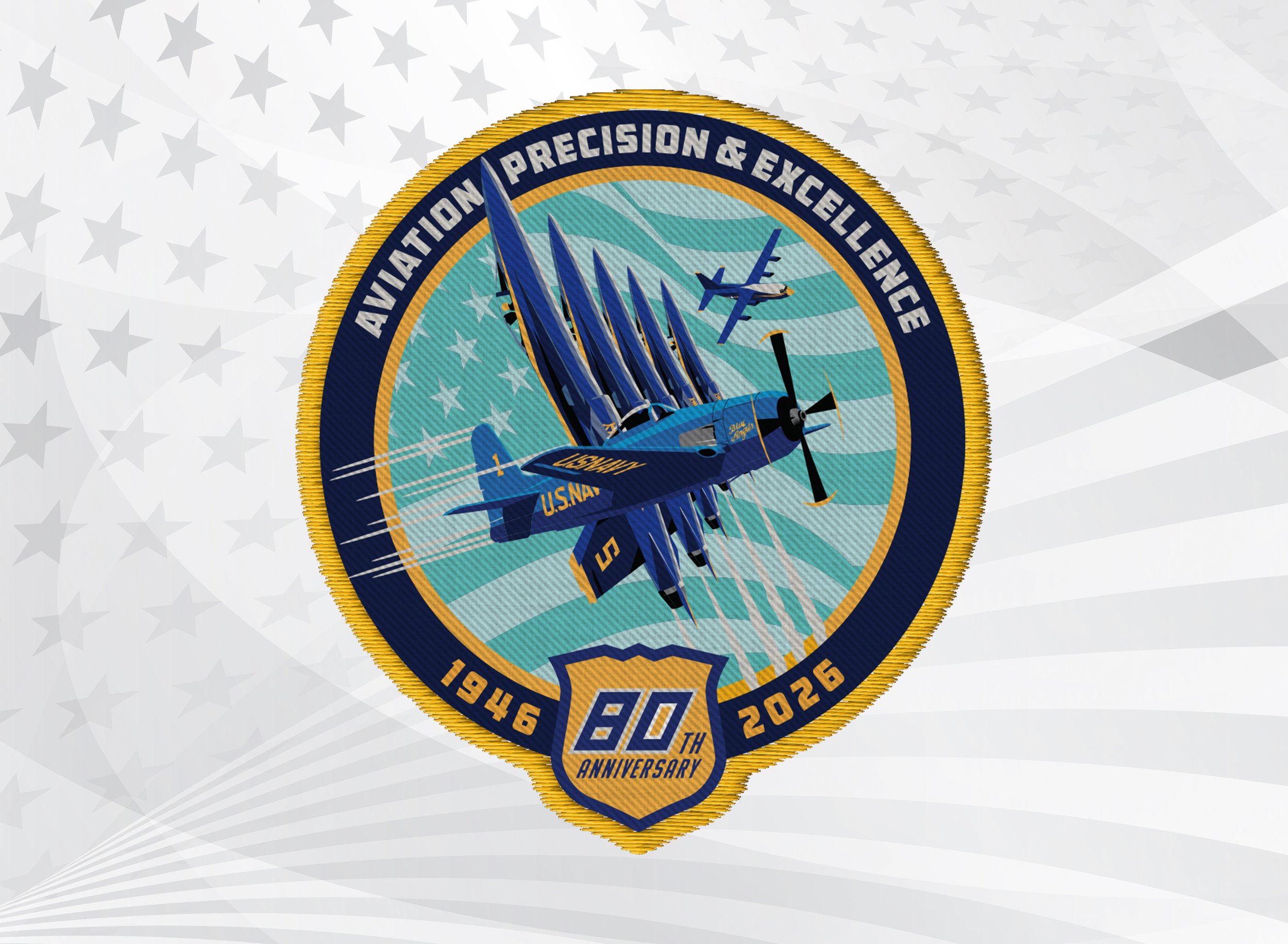 Blue Angels 80th Anniversary Patch