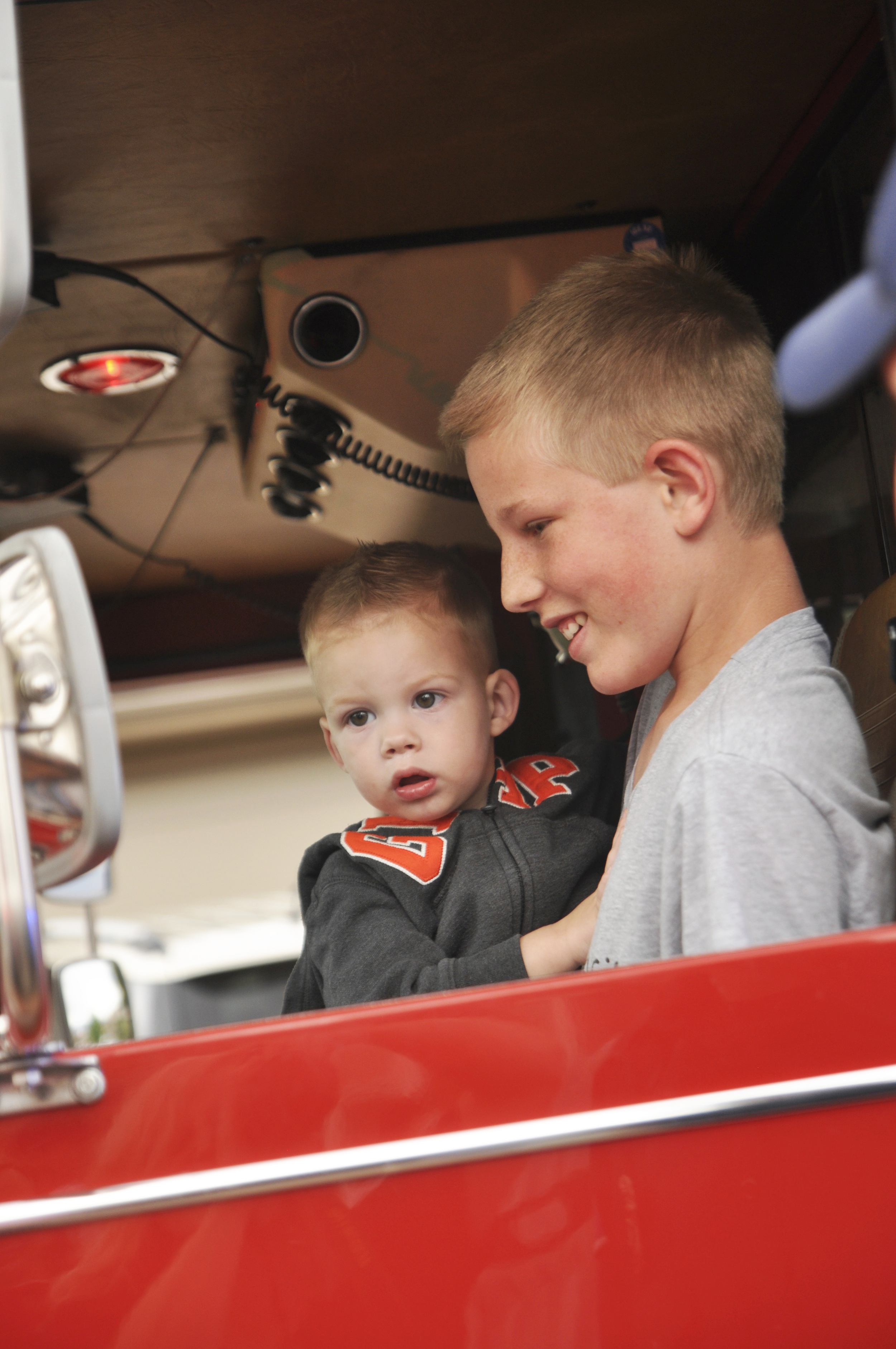 Finally a ride in a real fire truck.