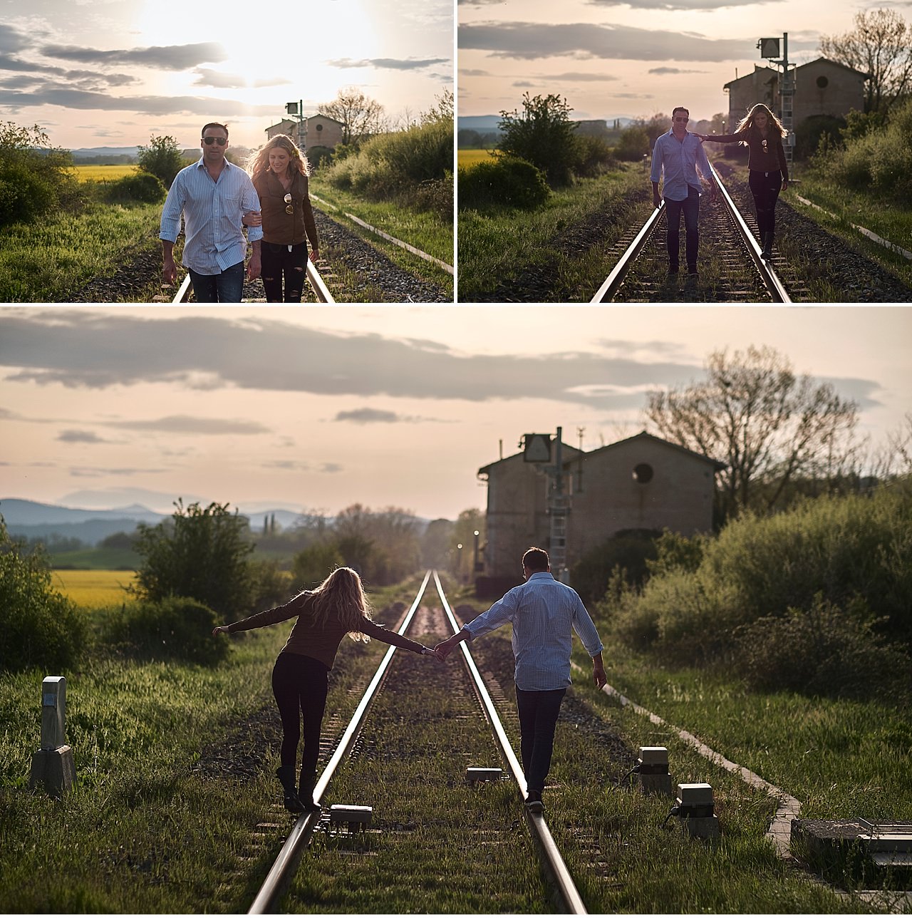  Servizio fotografico per il viaggio di nozze di sposi provenienti dal Messico, che hanno scelto la campagna intorno a Siena per il loro soggiorno da sogno. Castiglion del Bosco di ferragamo, vicino Montalcino è il luogo perfetto per passare alcuni g