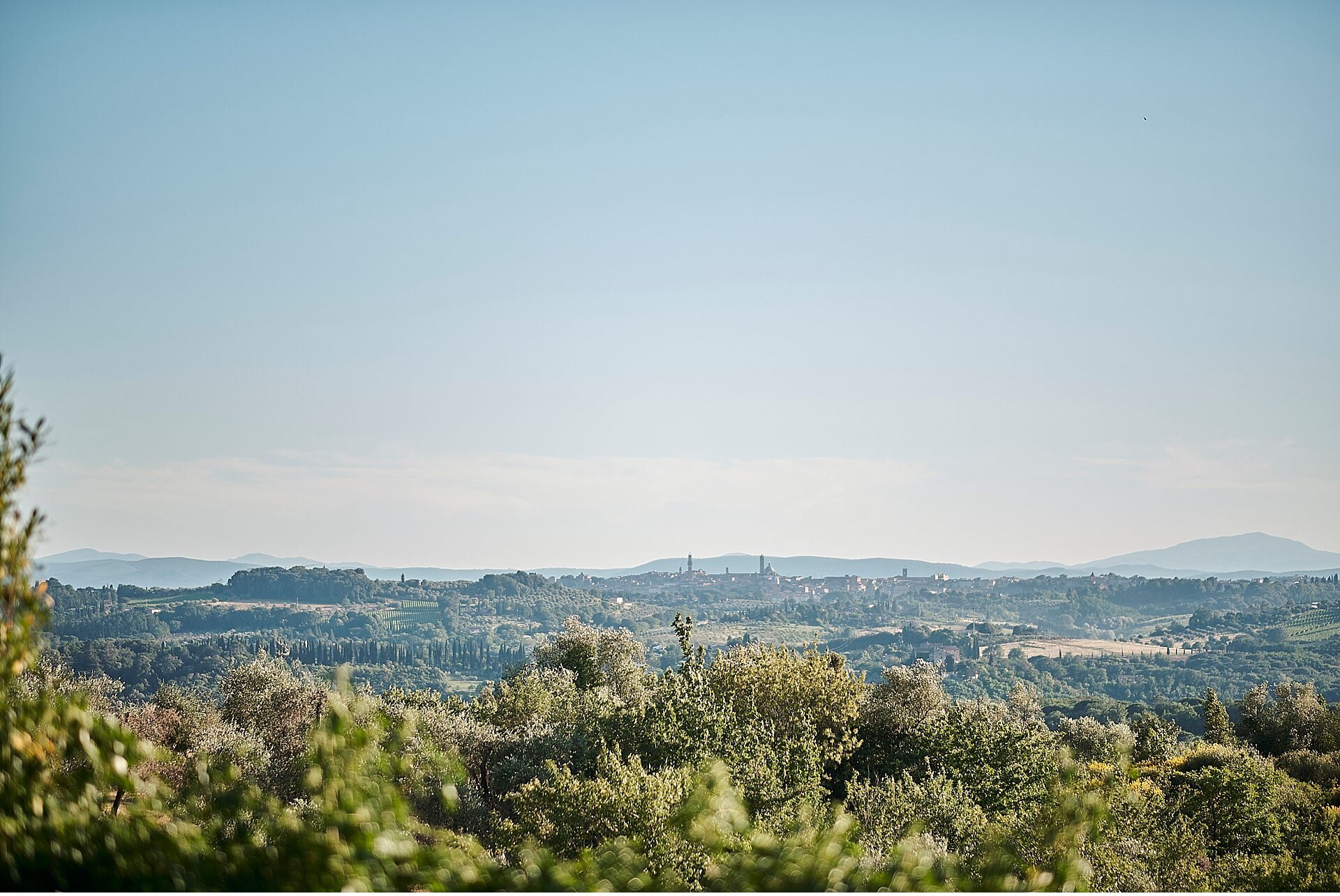  Superb summer wedding at Villa Catignano, in the Chianti hills outside Siena. A very beautiful place where the bride and groom carried out the getting ready. Picnic style aperitif in the garden, and then dinner organized by Lodovichi served on imper