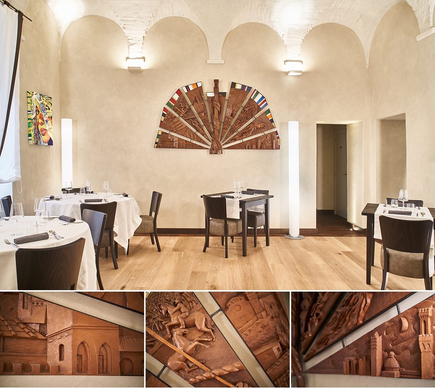  Historic Siena restaurant, renovated and refurbished by a new owner. The kitchen was entrusted to Senio Venturi, starred chef with a Michelin star of the restaurant L'Asinello di Villa a Sesta in the heart of Chianti. The restaurant is located in th