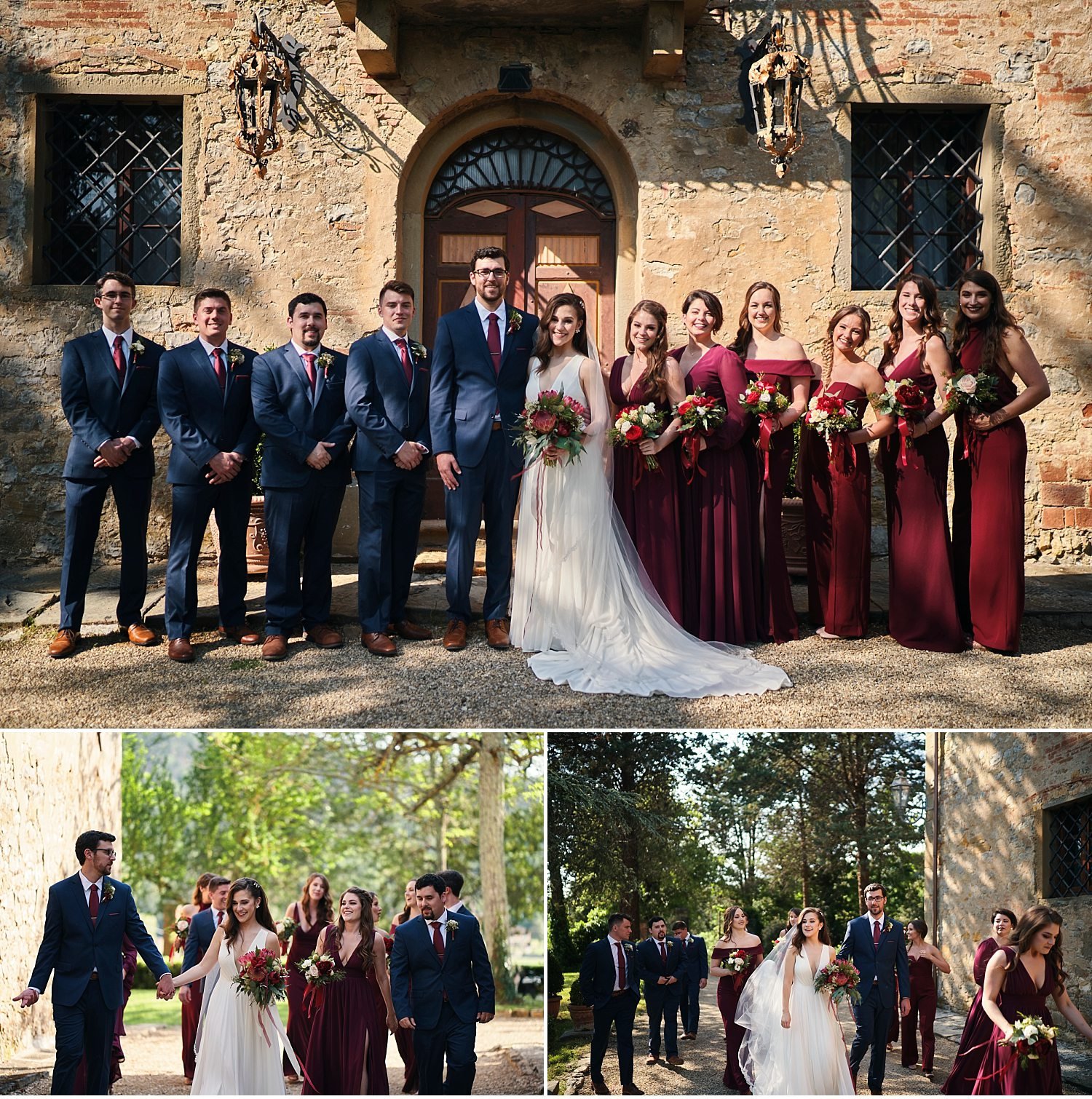  Elegante matrimonio in Toscana nel giardino di una villa Cini ad Arezzo - Immortalate il vostro giorno speciale con questa splendida foto di un matrimonio incantevole in una delle più belle ville toscane. La cerimonia nel giardino sottolinea l'atmos