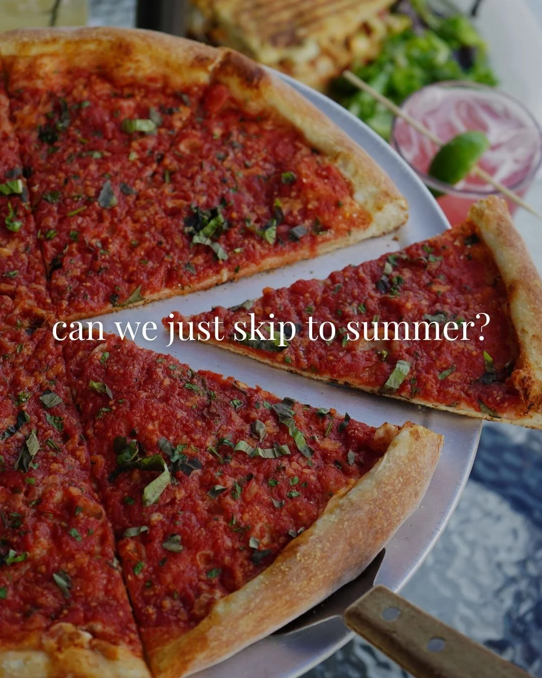 Reminiscing on warmer days... Who's ready for patio season? ☀️ 🍷