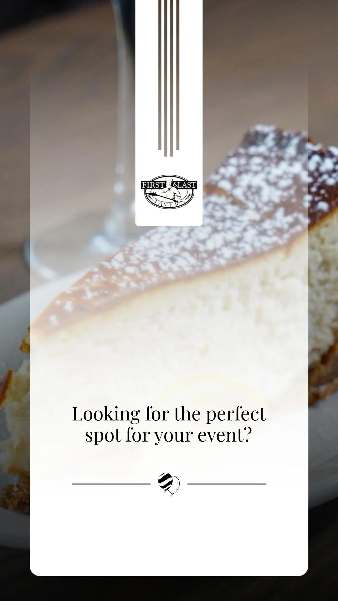 Celebrate in style in Plainville! From bridal showers to family reunions and corporate events, our venue offers delicious food and exceptional service. Contact us to host your special occasion!

#FirstAndLastTavernPlainville #EventVenue #CelebrateTog