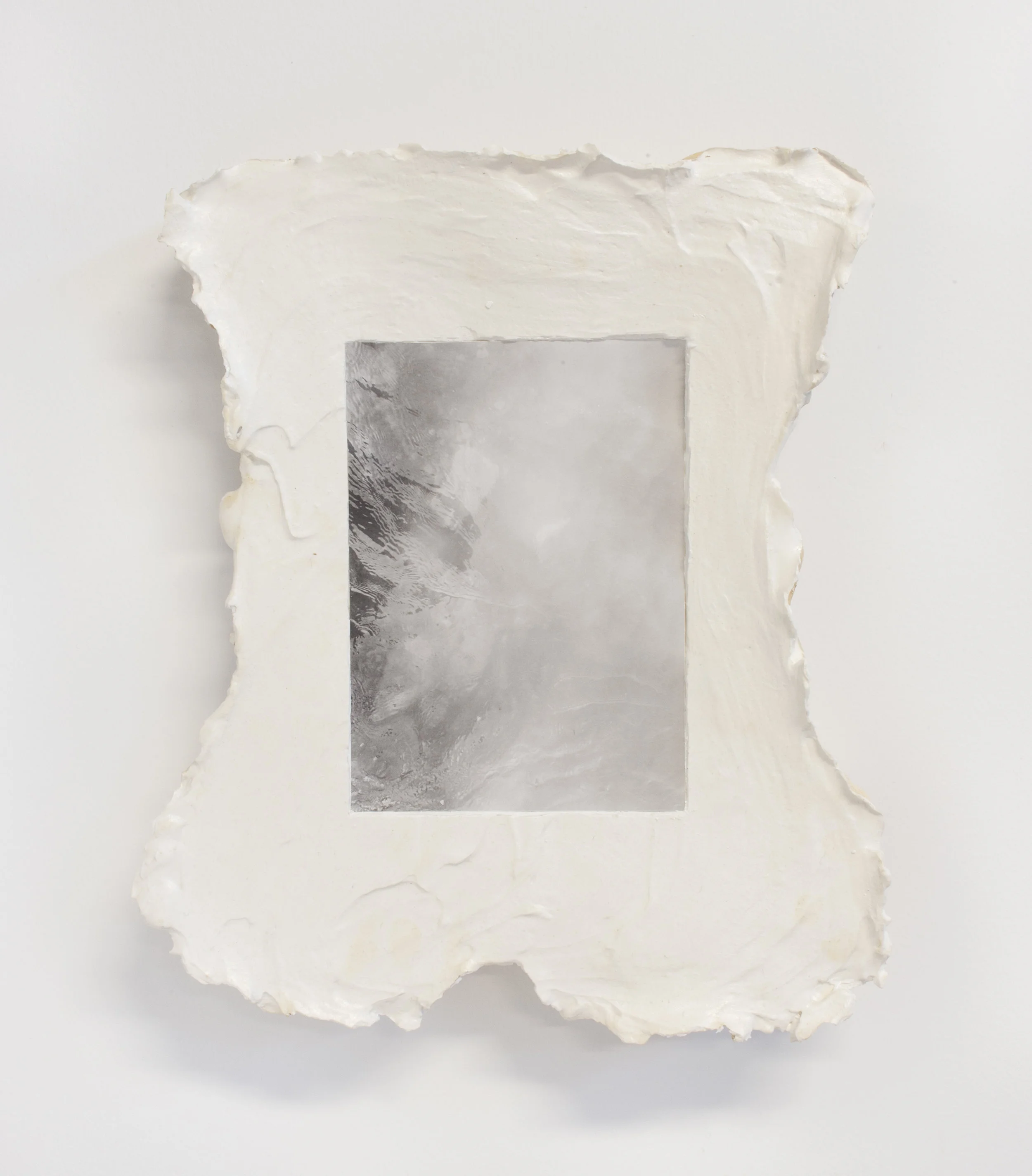 2018, Plaster, silver gelatin print, wax, 13 x 10.5 x 2 inches