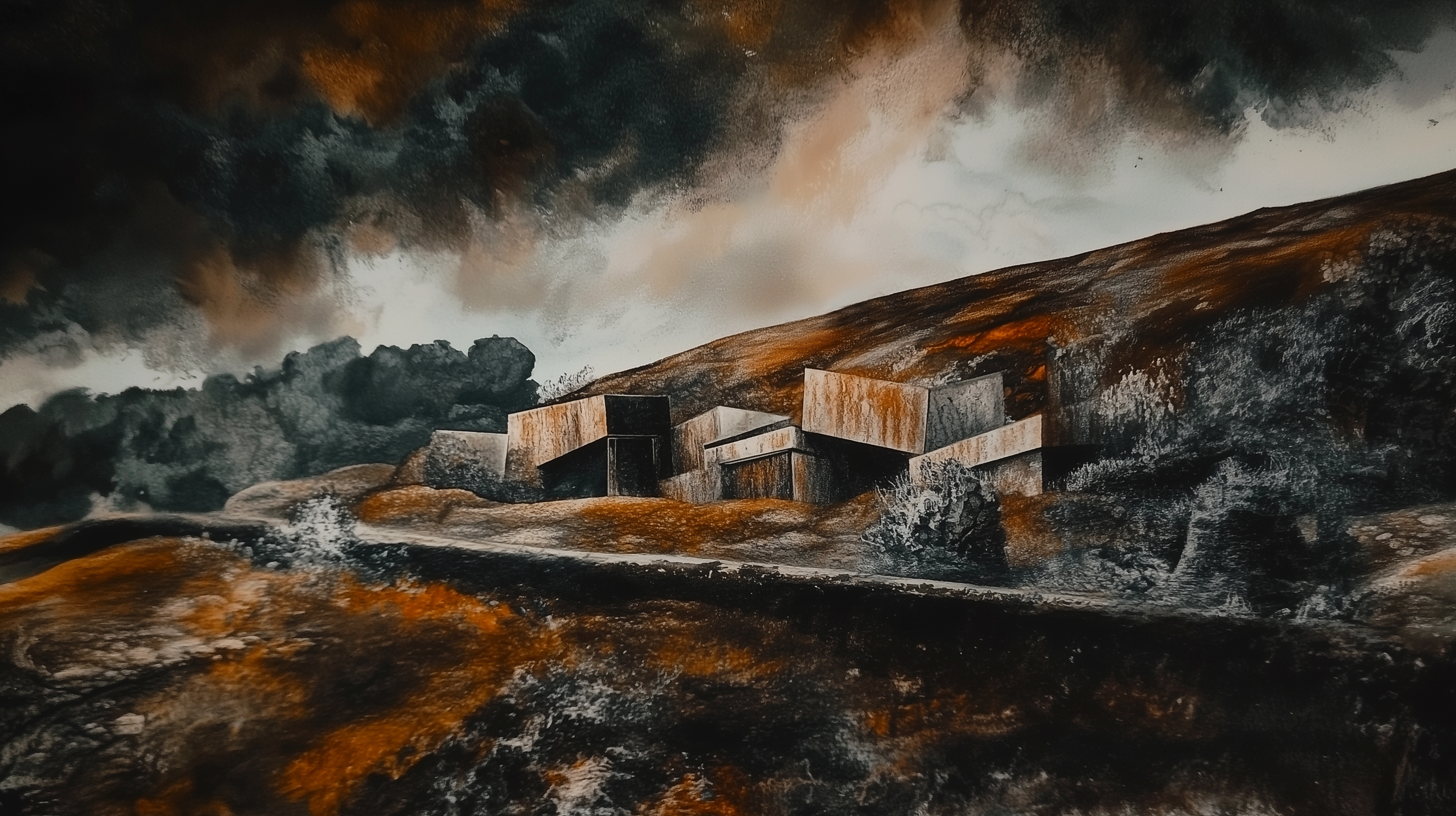 Architect impression of Fomorian - oil on canvas
