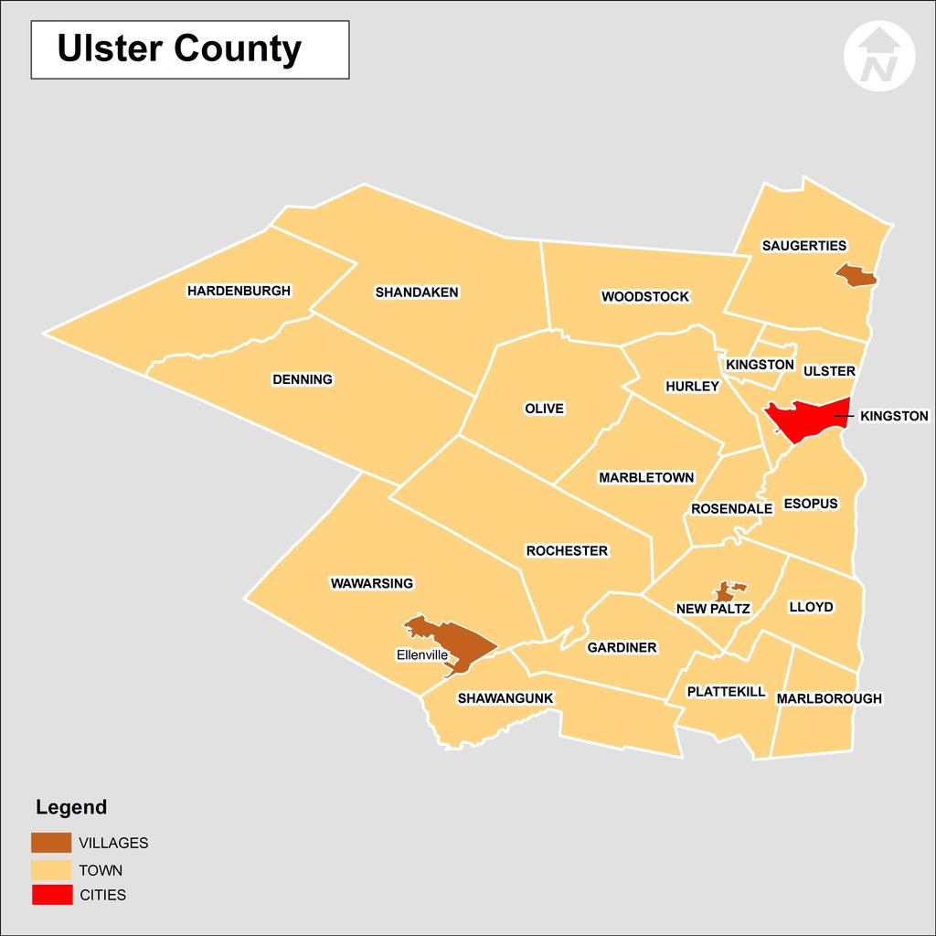 Ulster County Ny Map - Agnese Latashia