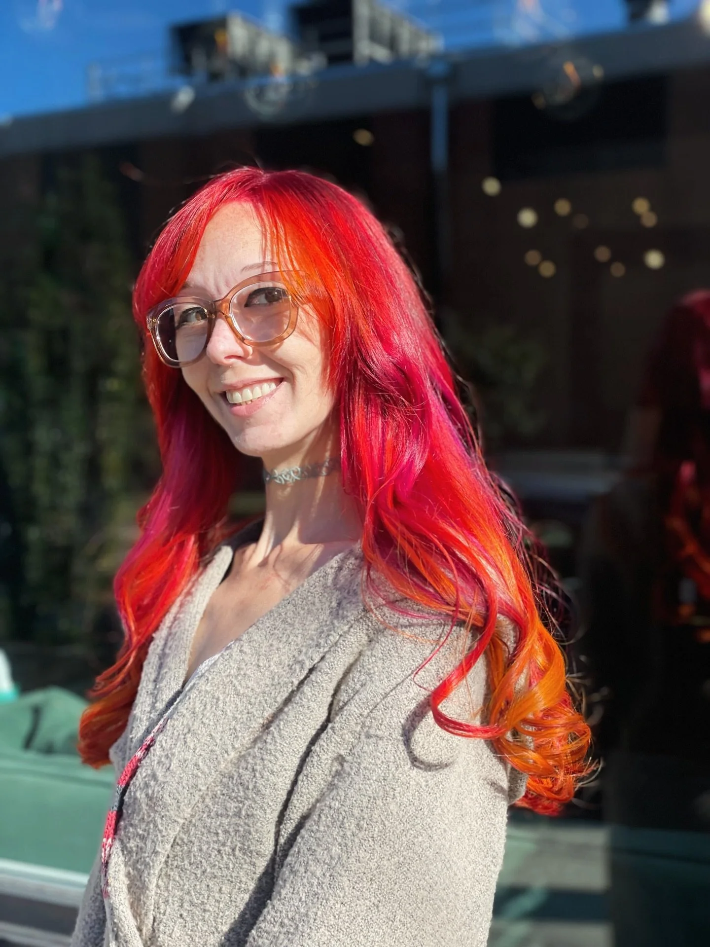 Gorgeous autumn shades for Rae by the talented @shampoossen 🍂❣️🍁

#fallhair #vibranthair #dangerjonescolor #circlesquaresalon #rva #rvastylist #rvasalon