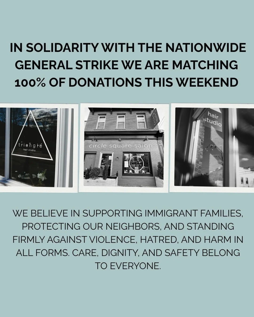 Today, January 30, we are open. As a small business, the recent snow closures impacted us heavily, and being open today allows us to support our team, serve our clients and keep moving forward. 

That said, we still want to participate in today&rsquo